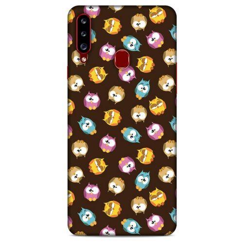 Baykuşlar (7) Desenli Silikon Kapak Telefon Kabı Samsung Galaxy A20s Kılıf