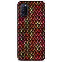 Oppo A52 Kılıf Dragons (8) Baskılı Kılıf Ejderha Deri Pembe