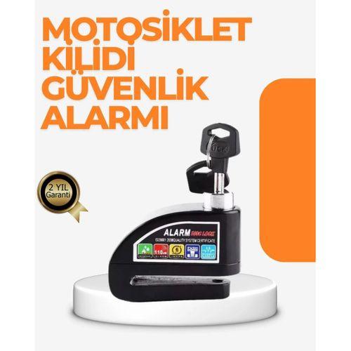 Alarm Sensörlü Disk Kilidi Motosiklet Scooter Bisiklet Güvenlik