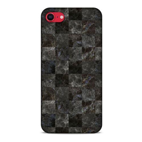 Mermer Desenli (47) Tema Crystal Flex Kılıf Zeytin Apple iPhone SE 2020 Kılıf