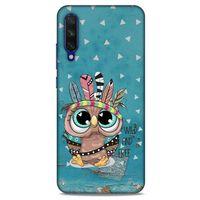 Animax Mavi Kızılderili Baykuş Xiaomi Mi A3 Kılıf Desenli Silikon