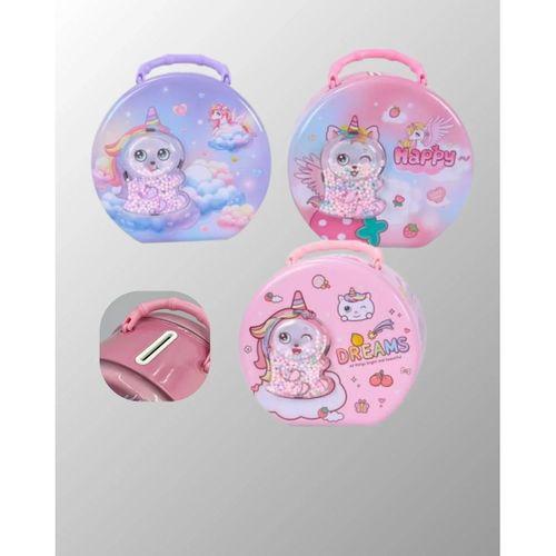 Mini Çocuk Para Kasası Güvenli Kilitli Birikim Kutusu