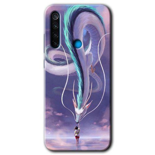 Xiaomi Redmi Note 8 Kılıf HD Desen Baskılı Arka Kapak + Temperli Cam - Dragon Snake