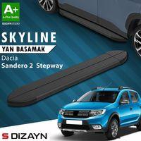 S-Dizayn Dacia Sandero 2 Stepway Skyline Siyah Yan Basamak 173 Cm 2013-2020 A+ Kalite