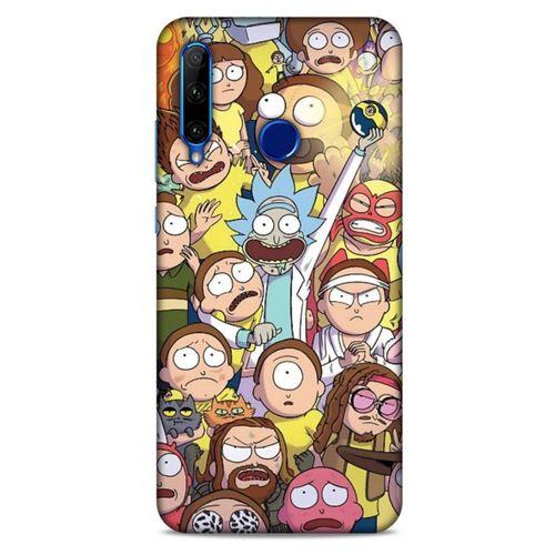 Huawei Y6P Uyumlu Kılıf Rick And Morty (34) Slim Armor Kılıf Manager Morty