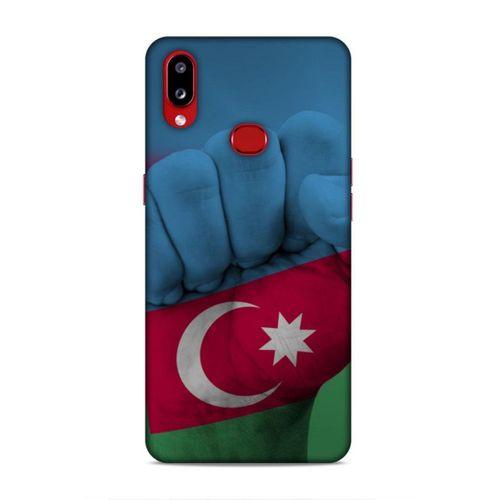 Samsung Galaxy A10s Uyumlu Kılıf Azarbaijan (19) Kılıfları Yumruk Bayrak