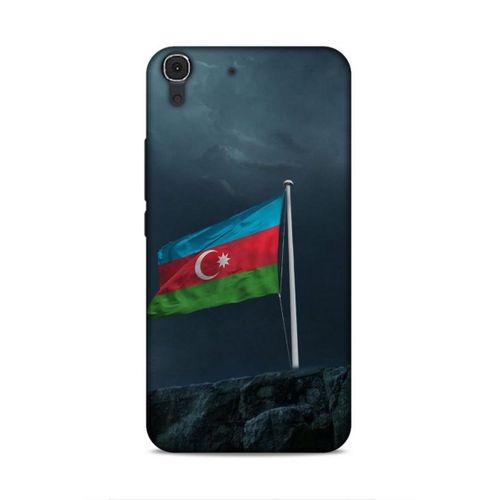 Huawei Honor 8a Uyumlu Kılıf Azarbaijan (27) Tasarımlı Kılıf Mavi Beyaz