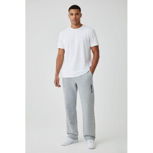 Erkek İçi Polarlı 3 iplik Kalın Brooklyn Baskılı Eşofman Altı SPR25EA70