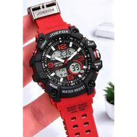 Joefox Digital Ve Analog 2 Yıl Garantili Kronmetre+Takvim+Alarm+Aydınlatma Erkek Kol Saati JOE.S1