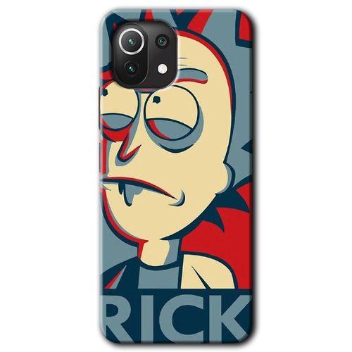 Xiaomi Mi 11 Lite Kılıf HD Desen Baskılı Arka Kapak - Rick News + Kırılmaz Cam
