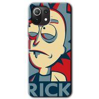 Xiaomi Mi 11 Lite Kılıf HD Desen Baskılı Arka Kapak - Rick News + Kırılmaz Cam