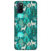 Oppo A52 Kılıf Snowix (32) Soft Silikon Kılıf Turkuaz Beyaz