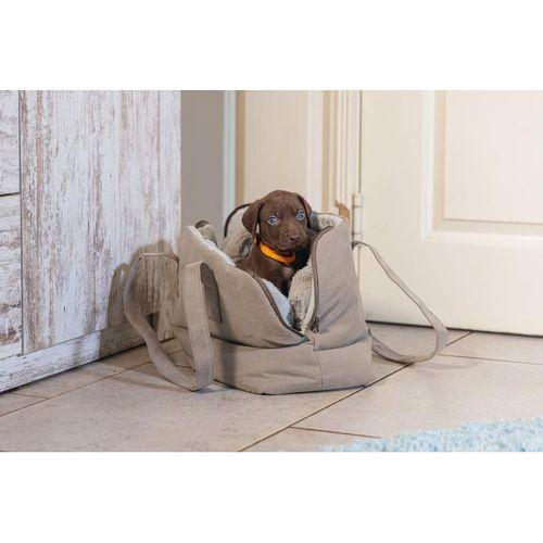 Beeztees DBL Köpek Taşıma Çantası, Yıkanabilir, 6,5Kg'ye kadar, Bej, 40x20x28cm