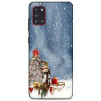 Samsung Galaxy A31 Kılıf Snowix (5) Koruma Kabı Gri Beyaz