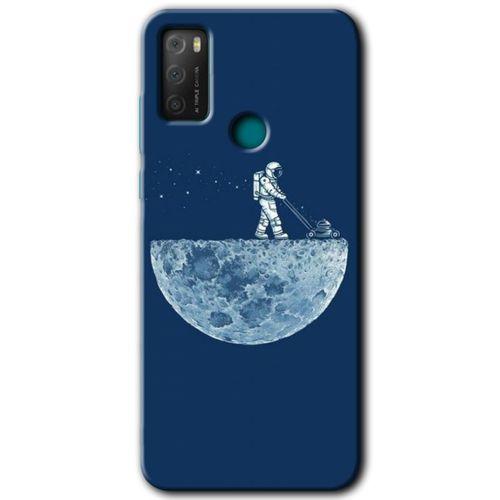 TCL 20E Kılıf HD Desen Baskılı Arka Kapak - Uzay İşçisi