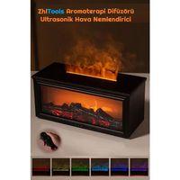 Zhltools A4 Şömine Esintili Aromaterapi Difüzörü Ultrasonik Hava Nemlendici