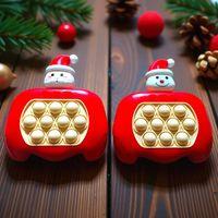 YÜKSEK KALİTE 2Lİ SET KARDAN ADAM POPİT NOEL BABA POPİT OYUNU SESLİ IŞIKLI POPİT YILBAŞI HEDİYELERİ