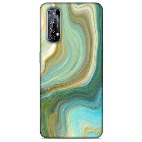 Mermer Desenli (23) Tema Ultra Koruma Kılıfı Su Yeşili Huawei P Smart 2021 Kılıf