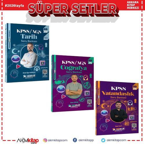Yediiklim  2026 KPSS Tarih Coğrafya ve Vatandaşlık Atölye Soru Bankası Seti 3 Kitap