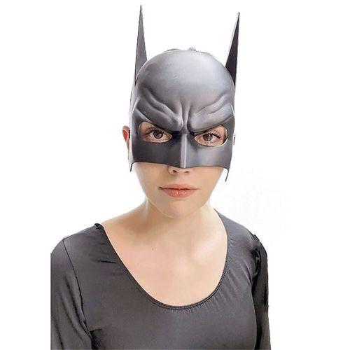 Siyah Renk Çocuk Boy Arkadan Lastikli Batman Maskesi A Kalite  20x14 Cm - Lisinya