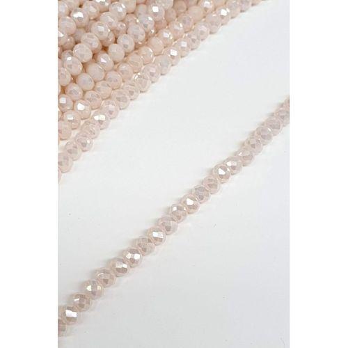 Mat Parlak Krem Kristal Boncuk 4 Mm
