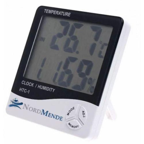 Dijital Termometre Nem Ölçer Saat Alarm Özellikli Lcd Ekran İç Mekan Sıcaklık Göstergesi
