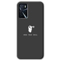 MRCİLETİSİM Oppo A16 Kılıf Baskılı Kapak - Headshot + 5D Tam Kaplayan Cam