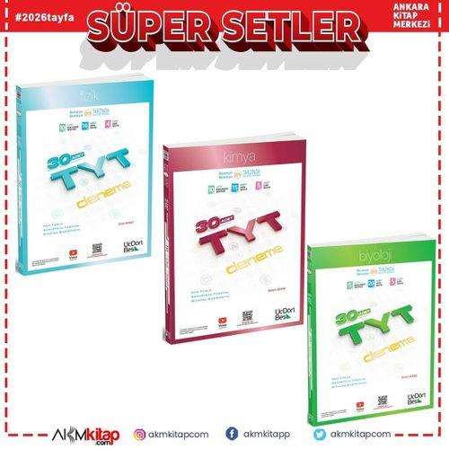 Üç Dört Beş TYT Fizik Kimya ve Biyoloji Deneme Seti 3 Kitap
