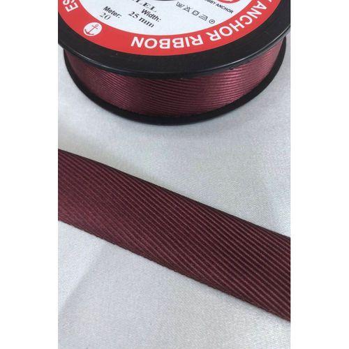 Bordo Rengi Balıksırtı Kurdele
