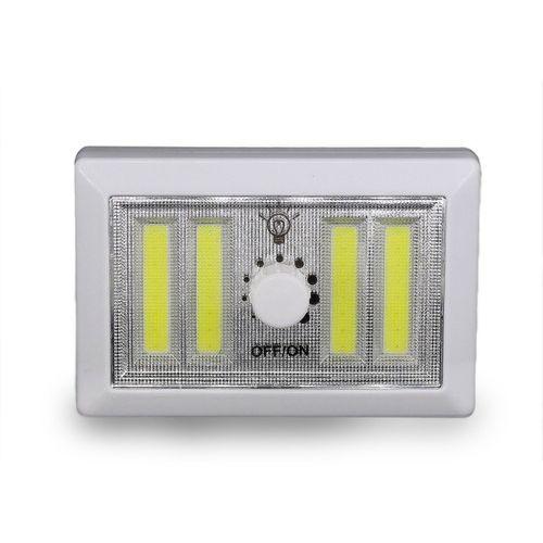 4 Ledli Pilli Led Lamba Güç Ayarlı Led Portatif Lamba Led Işık - Mıknatıslı Yapışkanlı