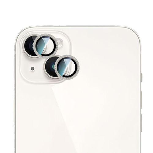 Apple iPhone 15 CaseWorld Alloy Sparkling Diamond Serisi Taşlı Lens Koruyucu