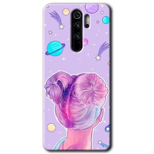 Redmi Note 8 Pro Kılıf HD Desen Baskılı Arka Kapak - Uzaylı Kız + Kırılmaz Cam