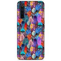 Oppo Realme 6 Kılıf Desenli Özel Seri Tüyler (39) Liquid Crystal Kılıf