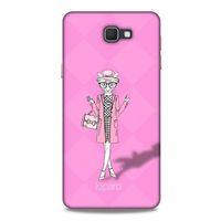 Samsung Galaxy J7 Prime Kılıf FunnyMaX (21) Koruyucu Kapak Şeker Pembe Kedi