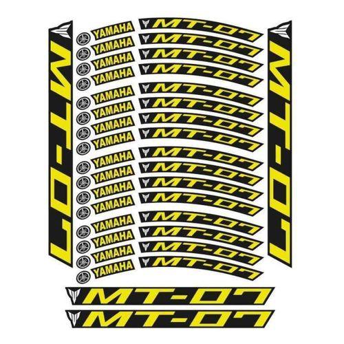 YAMAHA Yamaha Florasan Sarı Baskı Mt-07 Uyumlu 1 Set Jant Şeridi