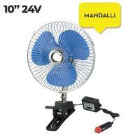 Sentinel Oto Vantilatör 24V 10 İnch Mandallı Çakmak Girişli