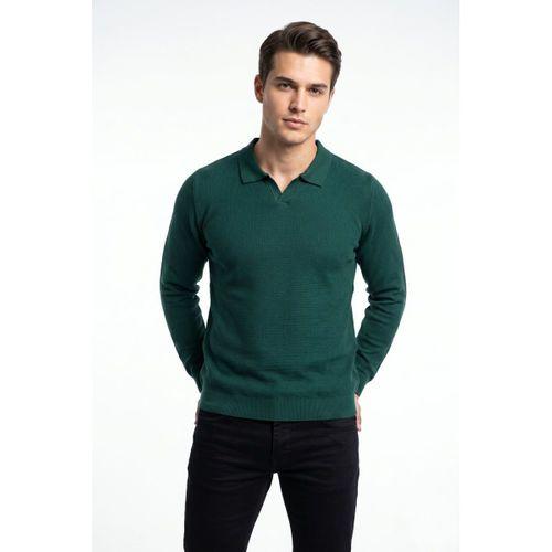 Erkek Spor Polo Yaka Mevsimlik Kazak BGL-ST05444