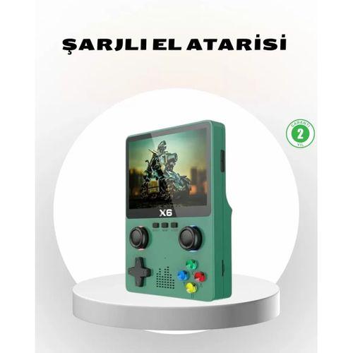 Taşınabilir Oyun Konsolu 3.5 İnç Ips Ekran Yaylı Çift Lr Tuşlu