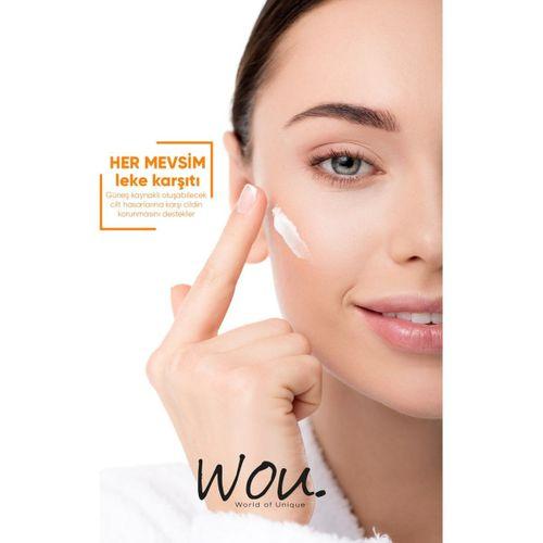 Leke Karşıtı Yüksek Koruma Güneş Kremi SPF50 50 ml Wou Yüksek Koruma Güneş Kremi