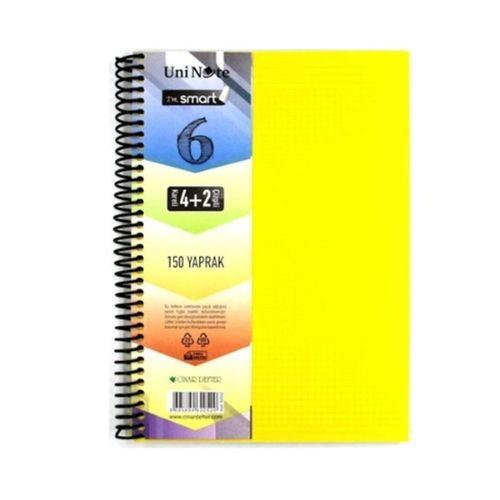 Çınar Bölmeli Defter 4+2 Spiralli 150 Yaprak Ayraçlı Defter