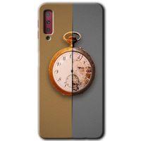 Galaxy A7 2018 Kılıf HD Desen Baskılı Arka Kapak - Clocks Artwork + Kırılmaz Cam
