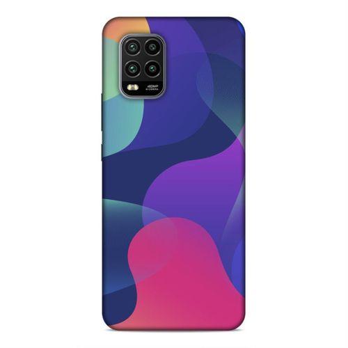 Xiaomi Mi 10 Lite Kılıf Renkli Dalgalar Arka Kapak Silikon Koruma Full Koruyucu
