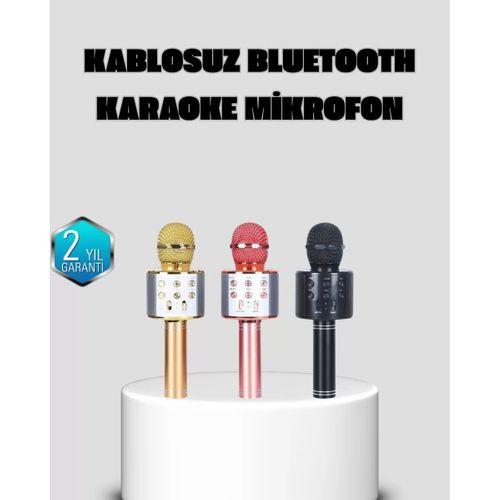 Taşınabilir Karaoke Mikrofon – Bluetooth, Usb Ve Aux Girişli