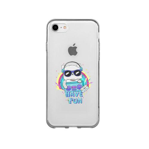 iPhone 8 Have Fun Desenli Premium Şeffaf Silikon Kılıf