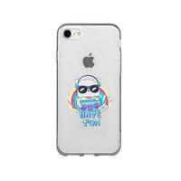 iPhone 8 Have Fun Desenli Premium Şeffaf Silikon Kılıf