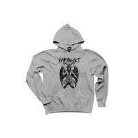 Baphomet Mythological Figure Gri Kapşonlu Sweatshirt Hoodie