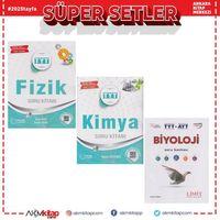 Palme TYT Fizik ve Kimya Limit TYT AYT Biyoloji Soru Bankası 3 Kitap Set