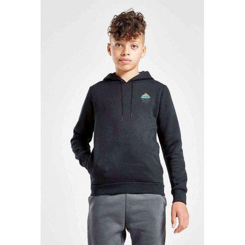 Unicorn Dream Baskılı Unisex Çocuk Kapüşonlu Siyah Sweatshirt