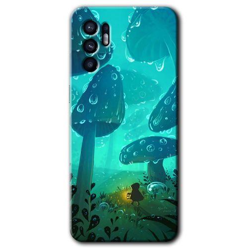 Oppo Reno 6 Kılıf HD Desen Baskılı Arka Kapak - Silhoutte Dropss