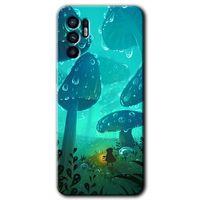 Oppo Reno 6 Kılıf HD Desen Baskılı Arka Kapak - Silhoutte Dropss